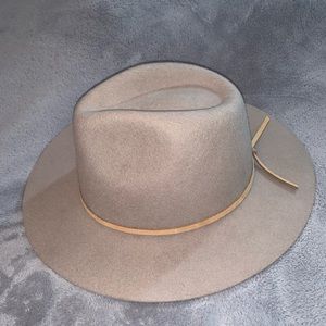 Brixton Felt Wide Brimmed Hat with Leather Band